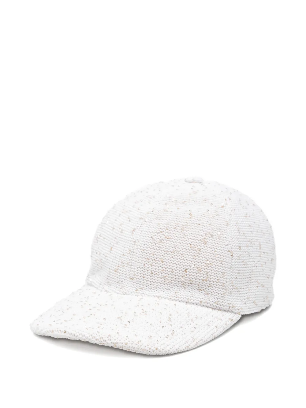 Lorena Antoniazzi cotton embellished cap - Bianco