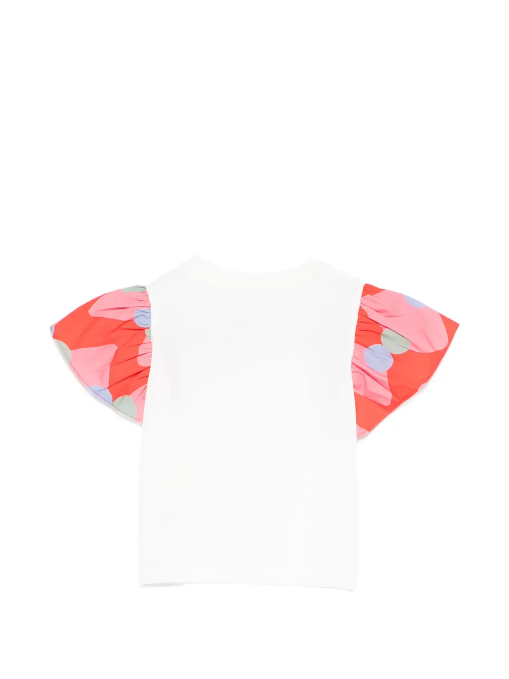 Stella McCartney Kids T-shirt met ruches Wit