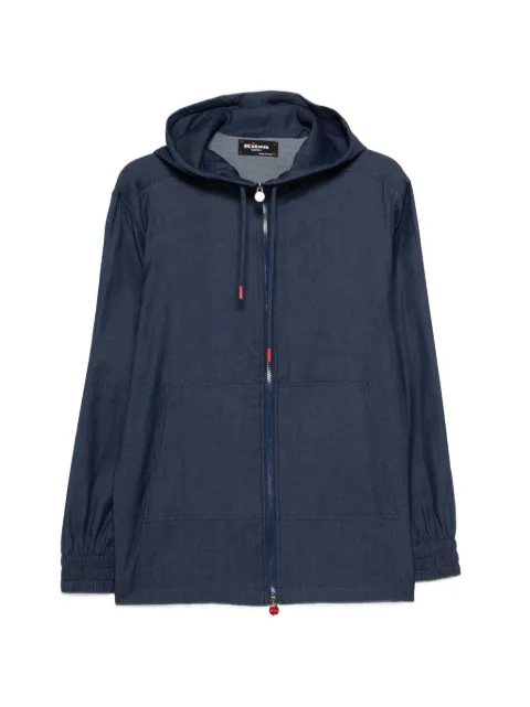 Kiton hooded zip-up overshirt