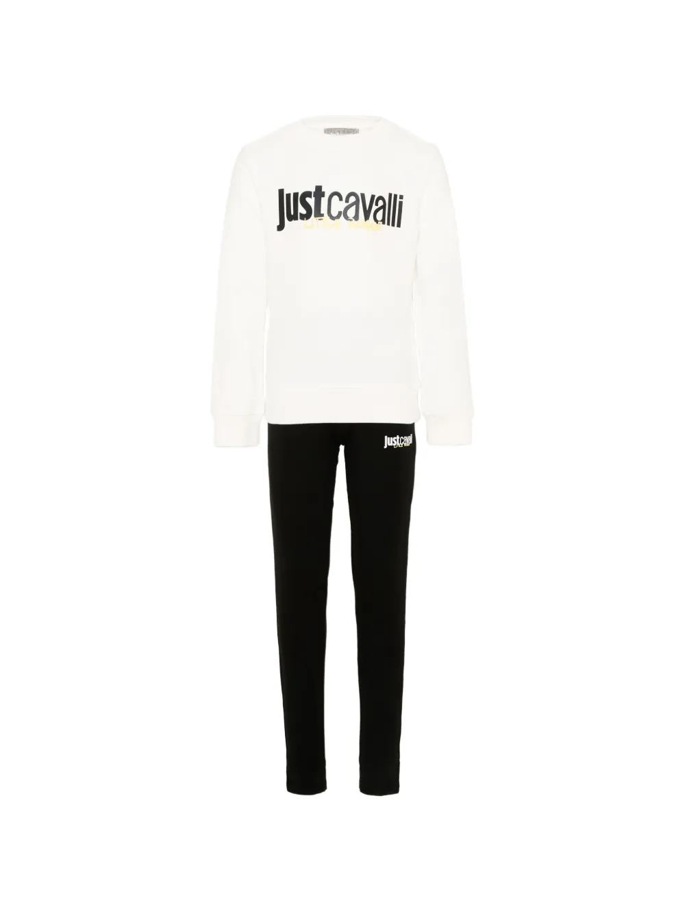 Just Cavalli Kids logo-print tracksuit - Bianco