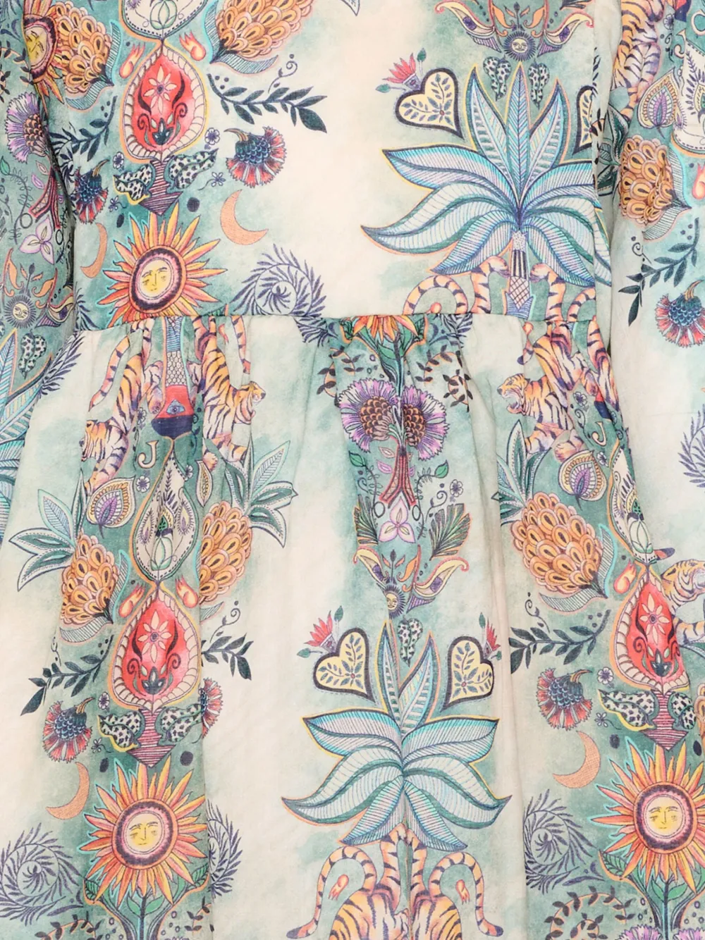 Just Cavalli Kids Jurk met bloemenprint Beige