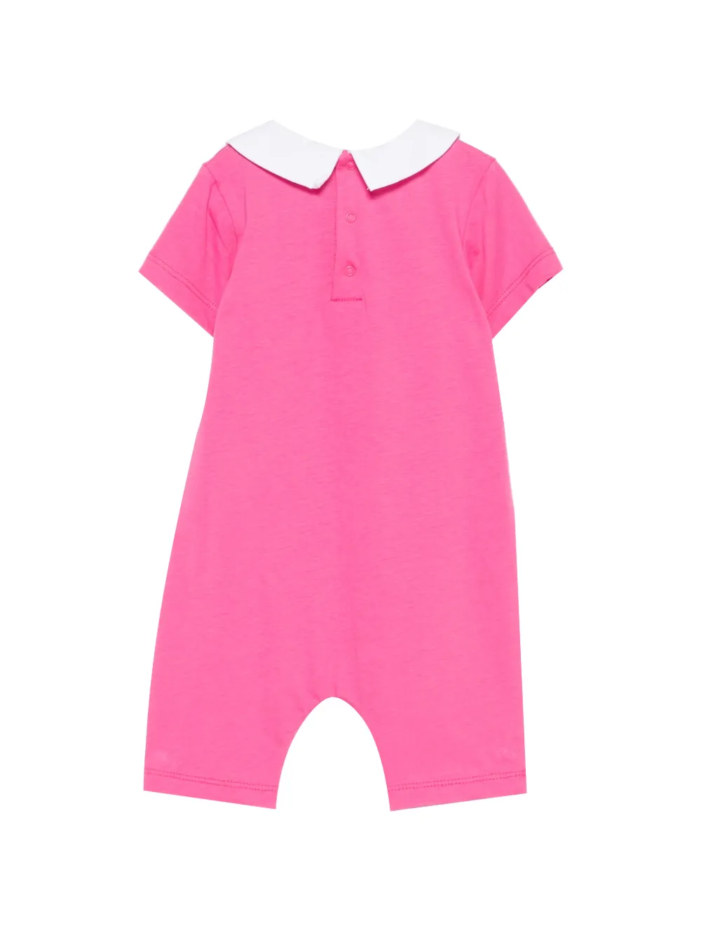  Moschino Kids Peter Pan Collar Teddy Romper - Pink 
