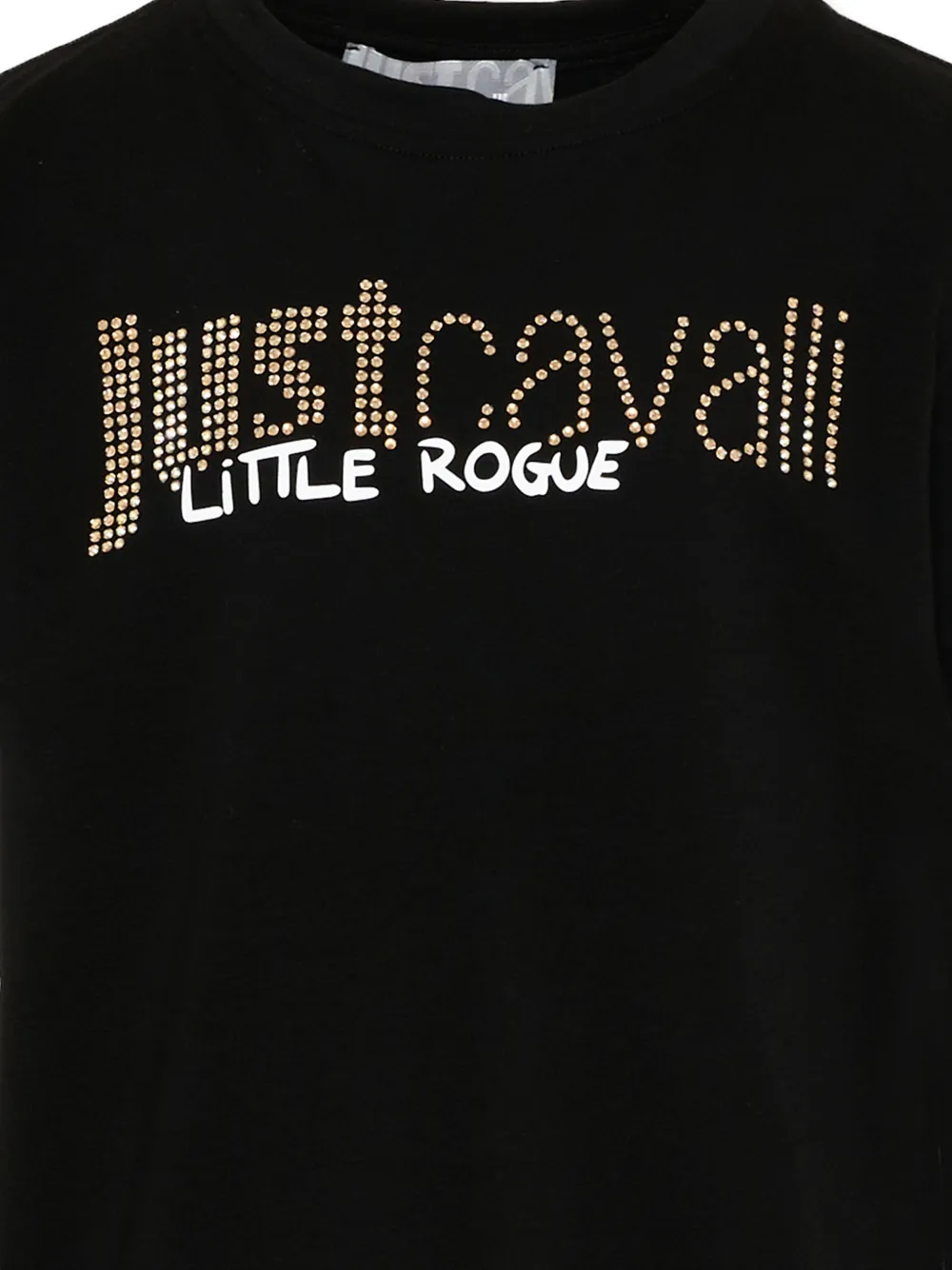 Just Cavalli Kids Katoenen T-shirt Zwart
