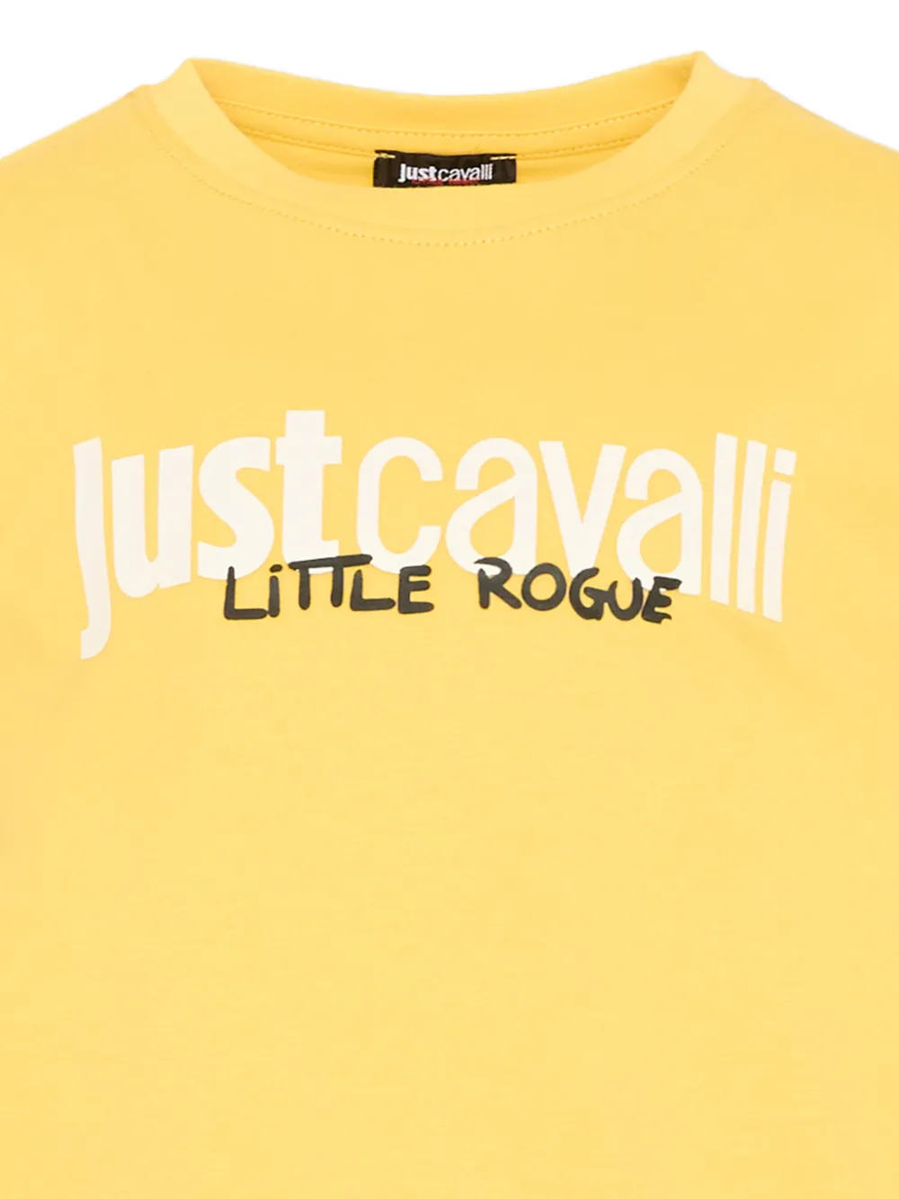 Just Cavalli Kids Katoenen T-shirt Geel