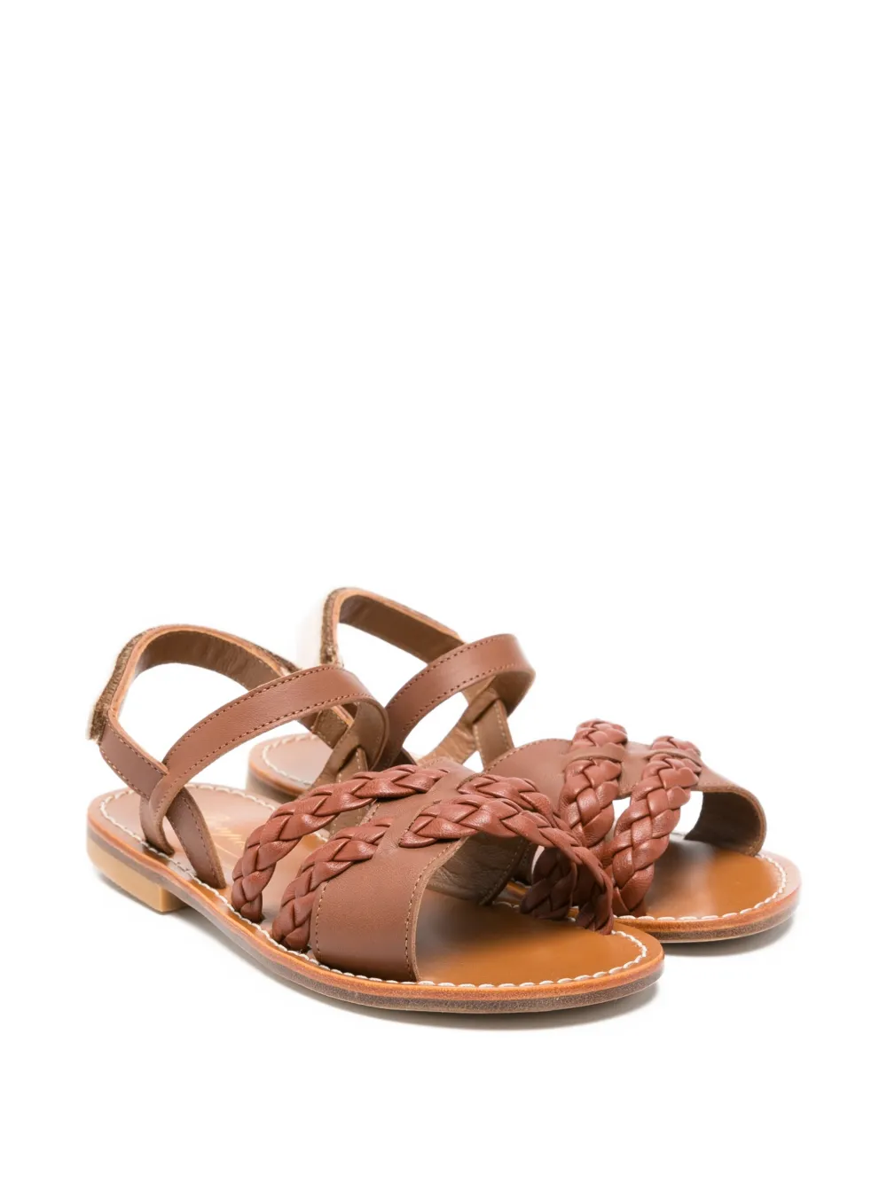 Bonpoint Liza braided-strap sandals - Marrone
