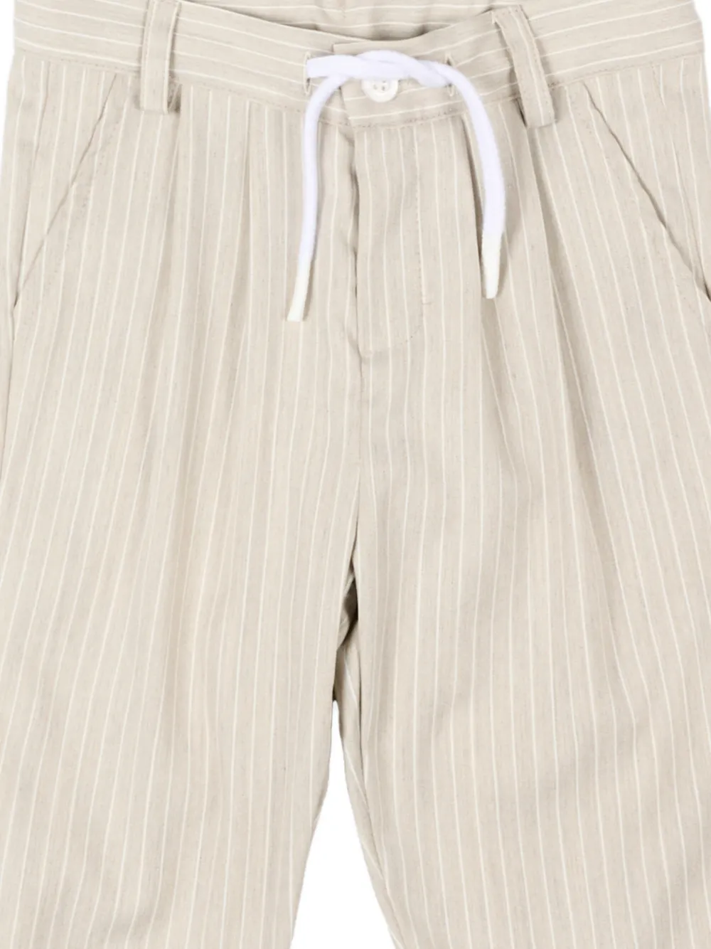 Patachou Gestreepte broek Beige