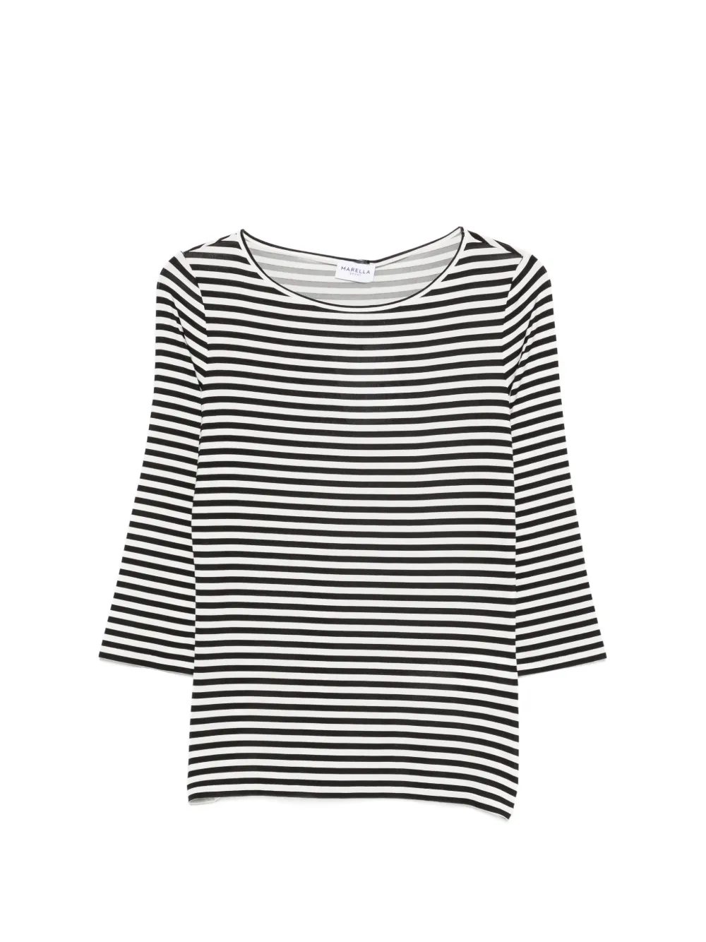 Marella Euro striped top - Nero