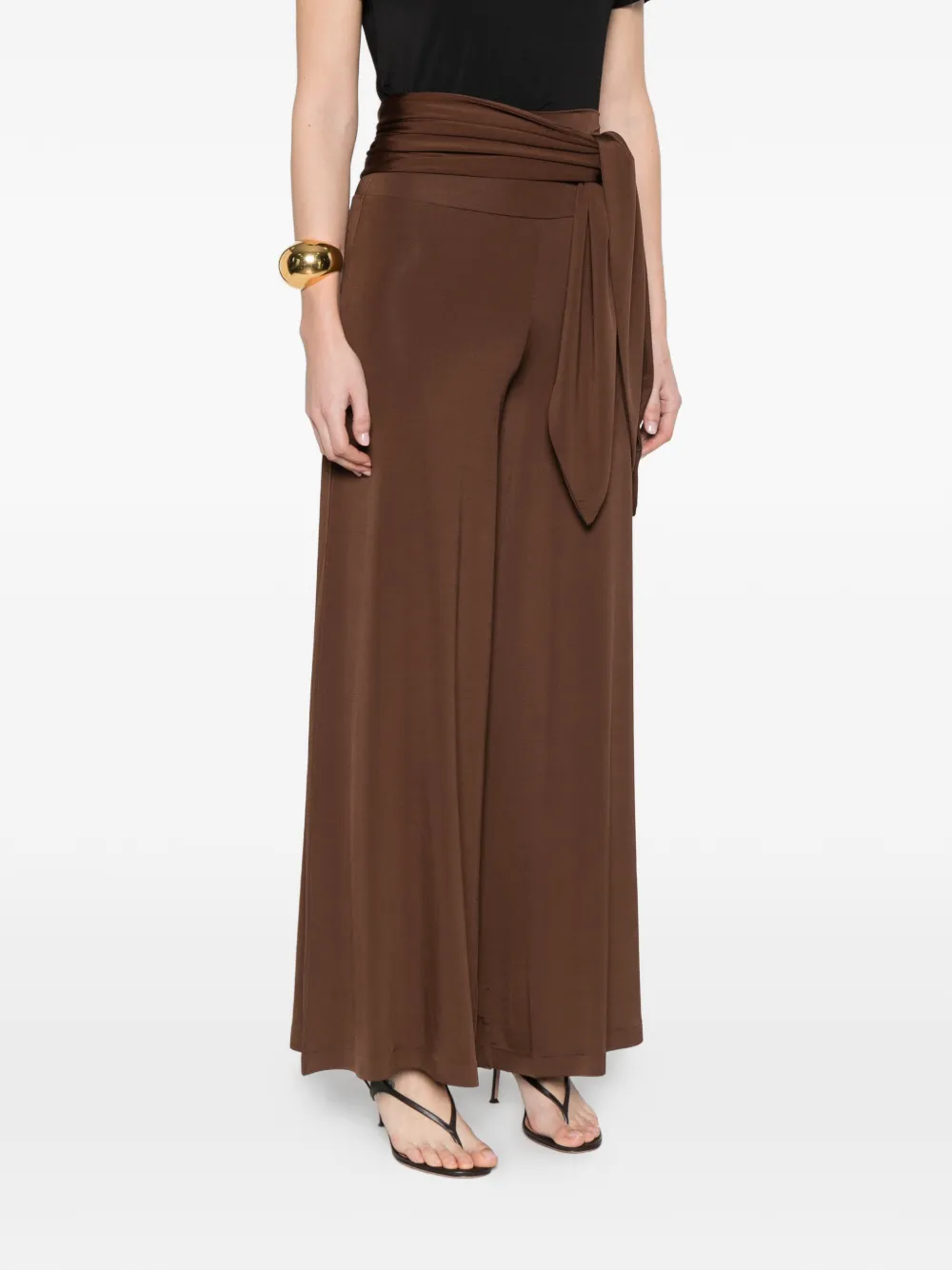  Marella Abete Tie-waist Pants Set (set Of Two) - Brown 