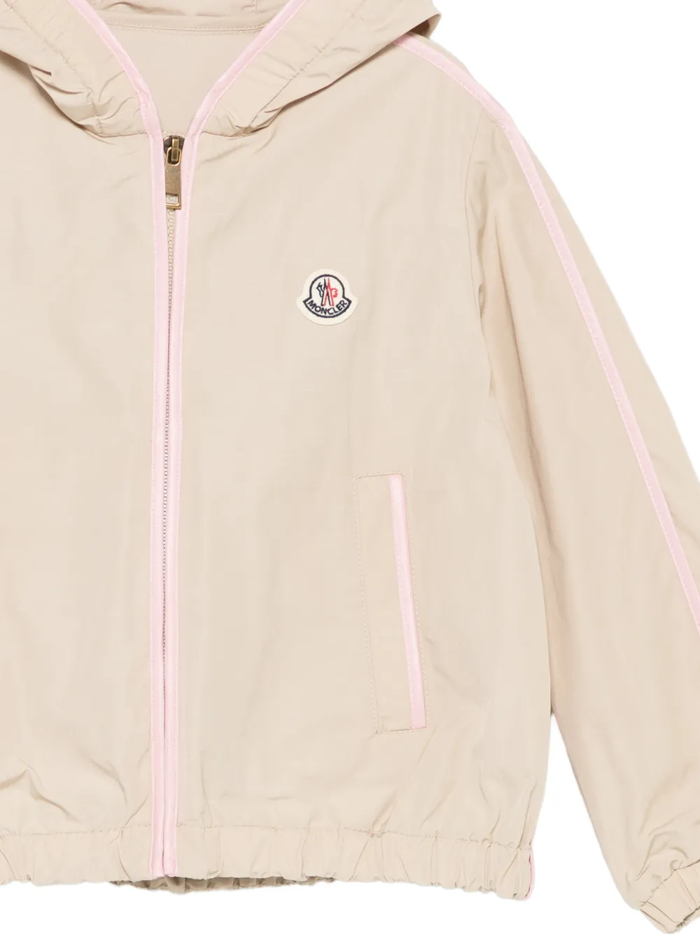 Moncler Enfant Jack met capuchon Beige