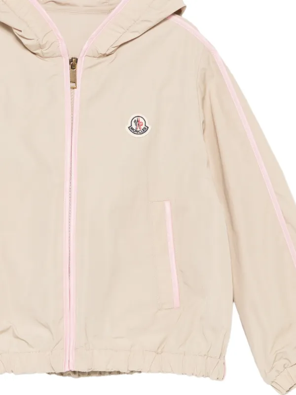 Moncler Enfant Jaqueta De Capuz Com Zíper | Neutro | FARFETCH BR