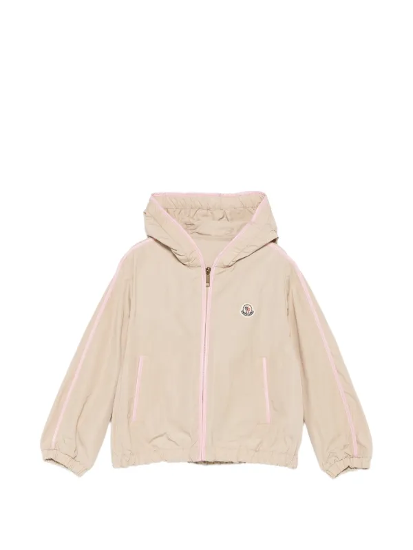 Moncler Enfant Jaqueta De Capuz Com Zíper | Neutro | FARFETCH BR