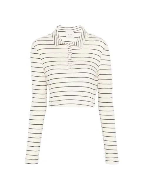 Alysi striped polo top