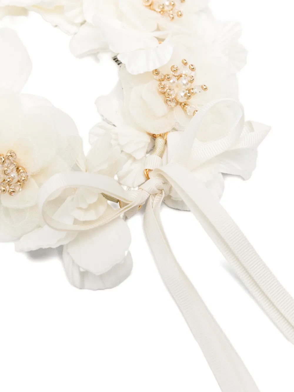  Bonpoint Elilou Floral-detail Headband - Neutrals 