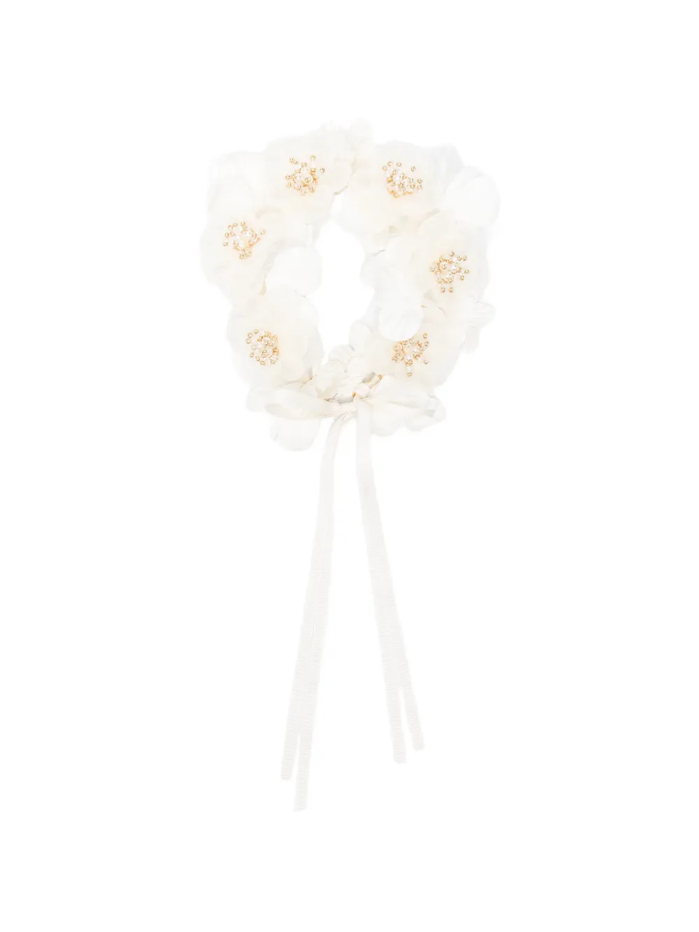 Bonpoint Elilou floral-detail headband - Toni neutri