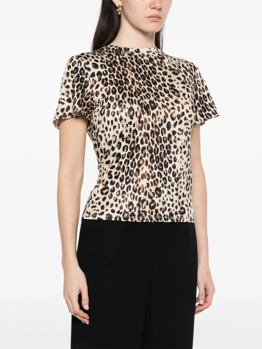  Marella Zinnia Leopard-pattern Top - Neutrals 