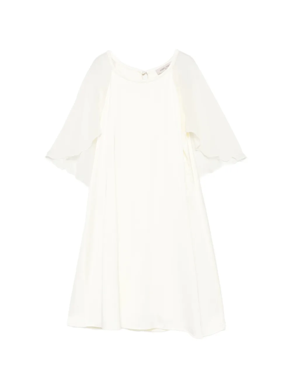 Alberta Ferretti Kids layered dress - Toni neutri