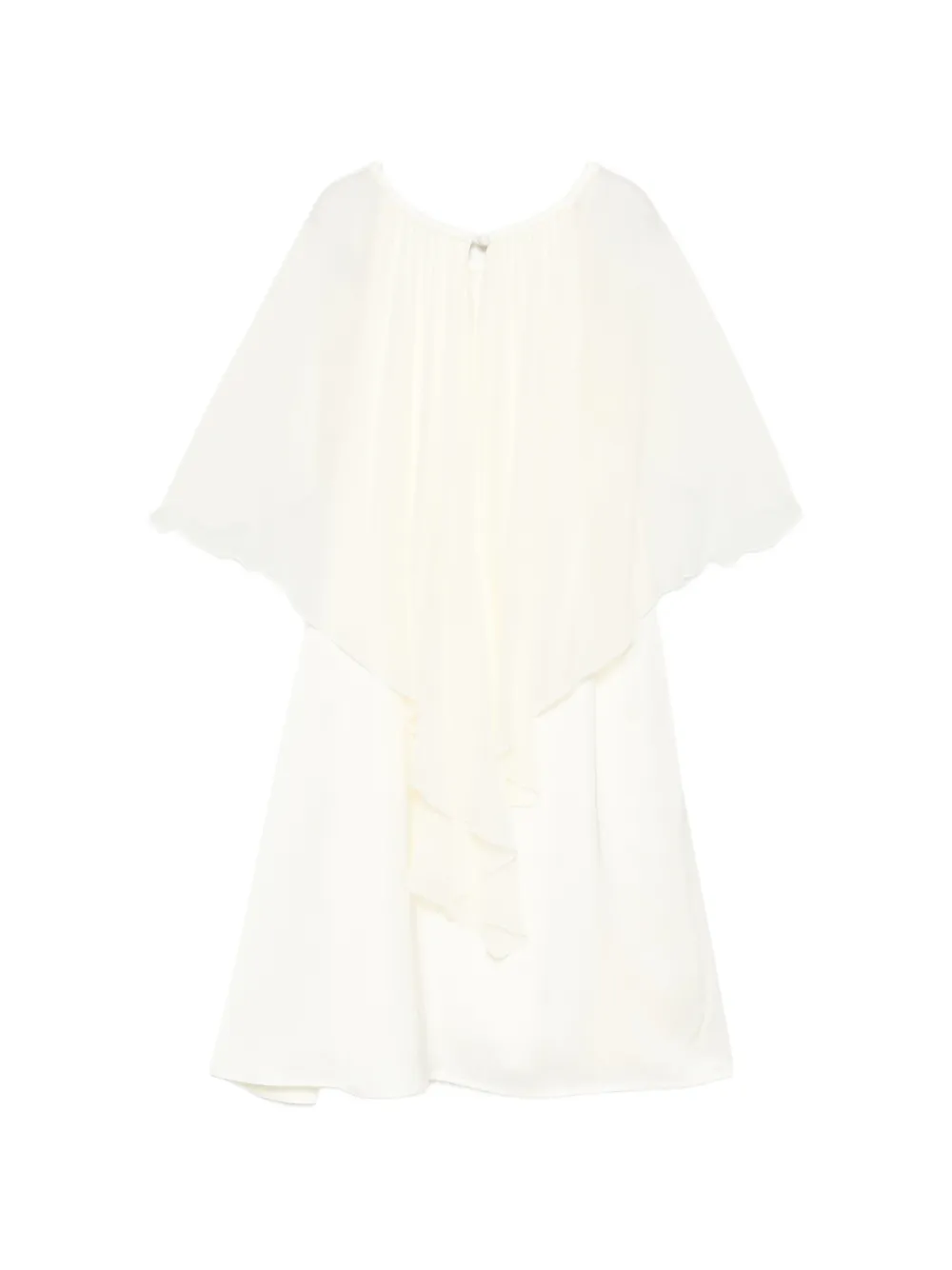  Alberta Ferretti Kids Layered Dress - Neutrals 