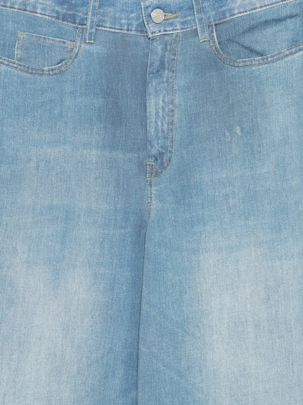 Marella Mlspagina palazzo broek met gerafeld effect Blauw