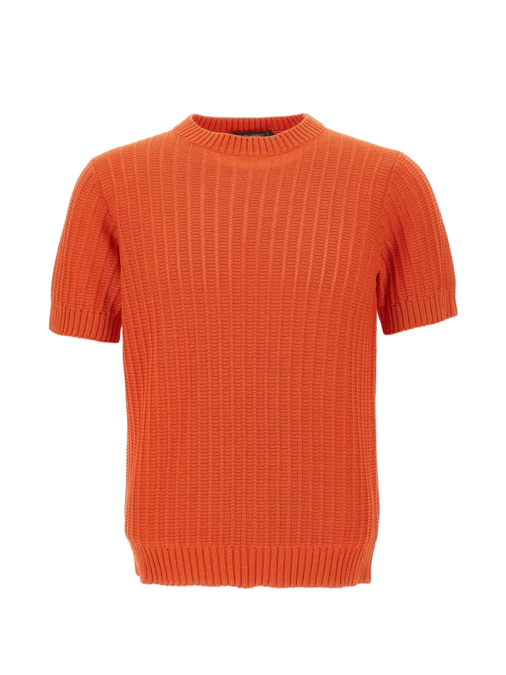 Filippo De Laurentiis patterned knit ribbed T-shirt - Arancione