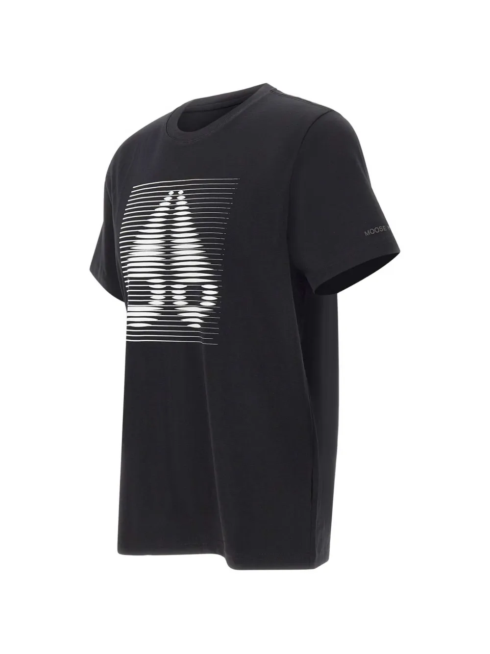 Moose Knuckles Round-neck Short-sleeved T-shirt In Black
