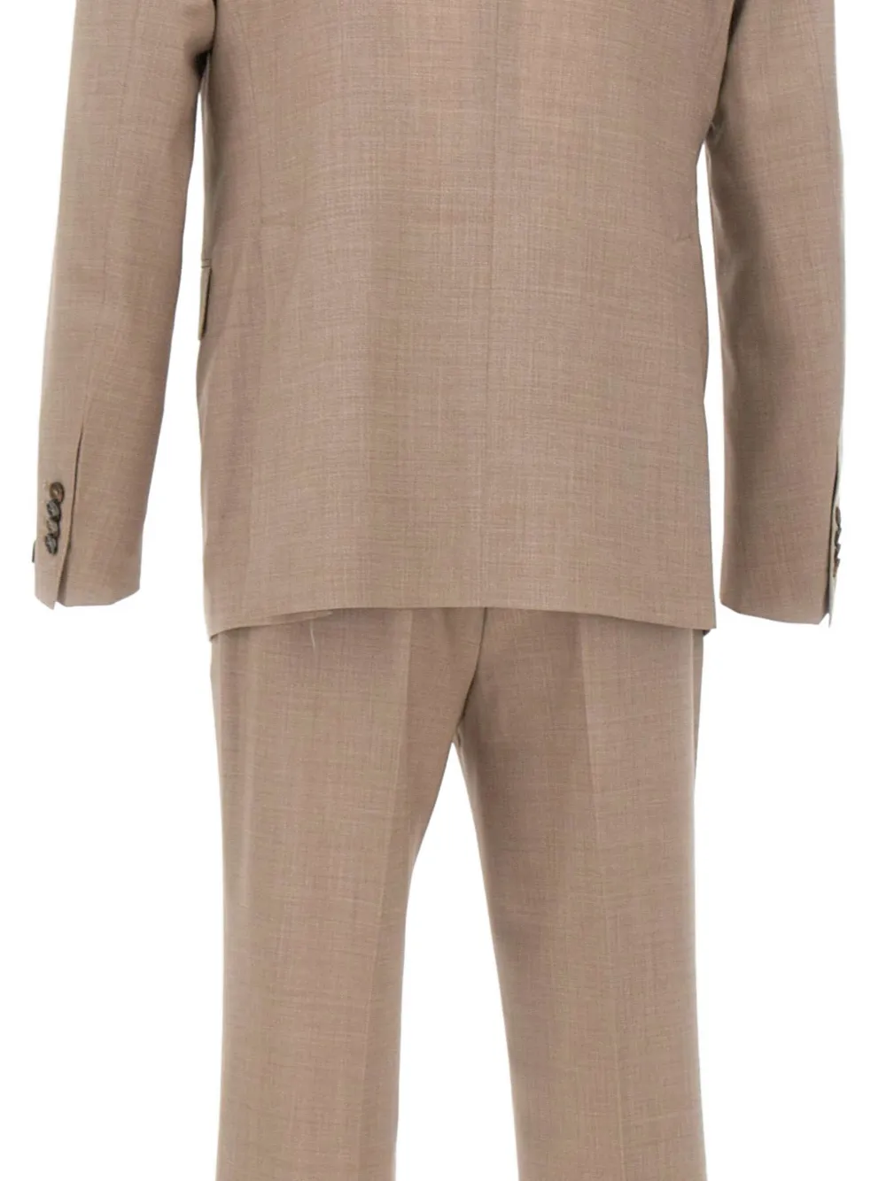 Tagliatore Pak met contrasterende knopen en revers Beige