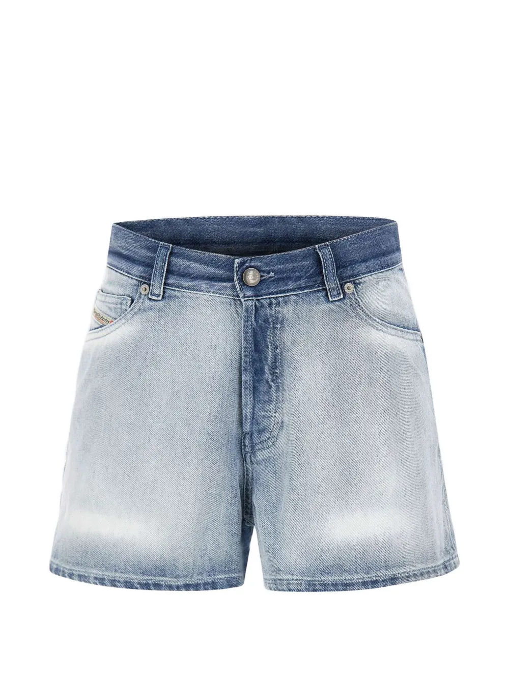 Diesel De-Helios faded high-rise shorts - Blue