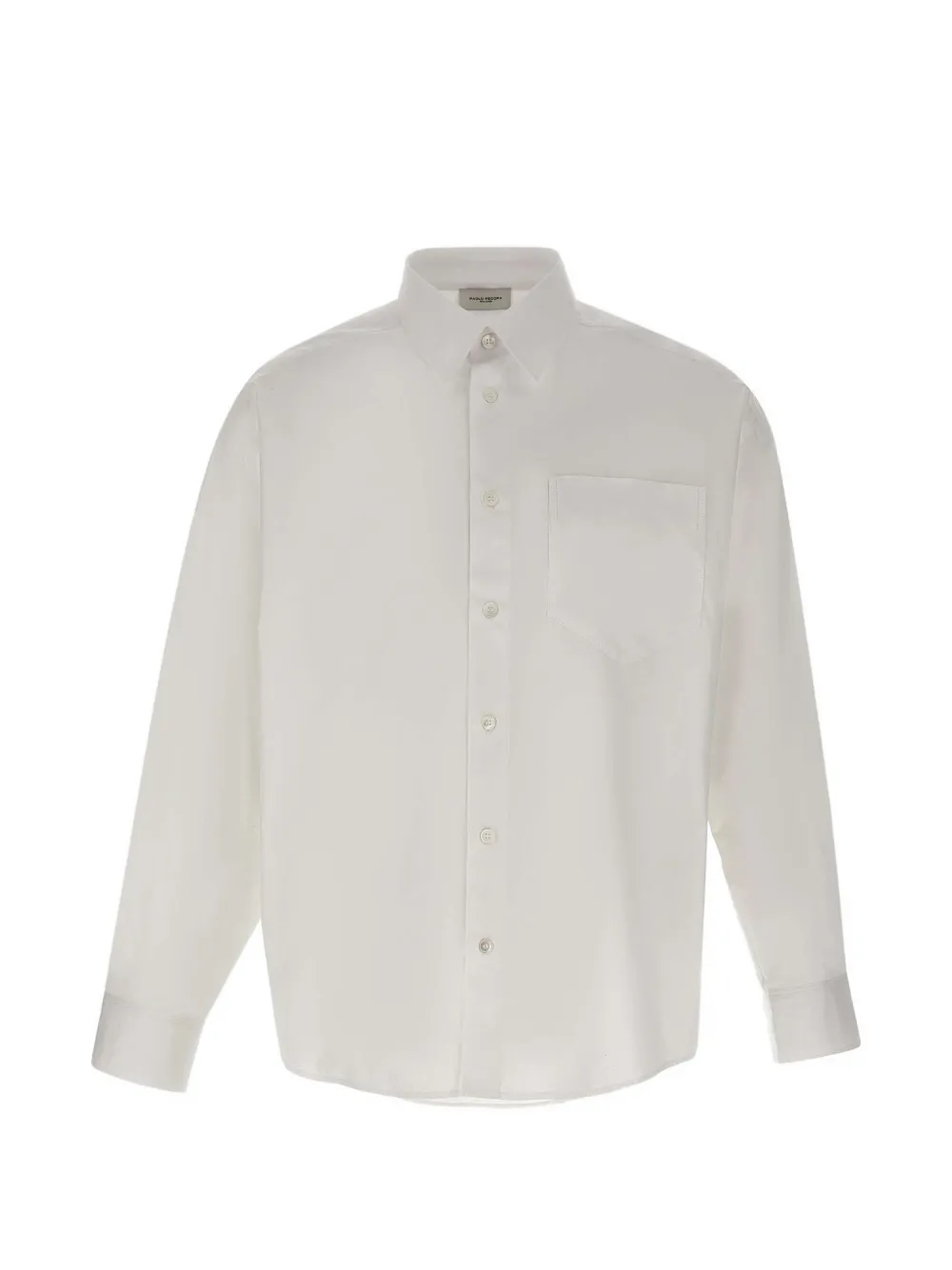 Paolo Pecora long-sleeve patch-pocket shirt - Bianco