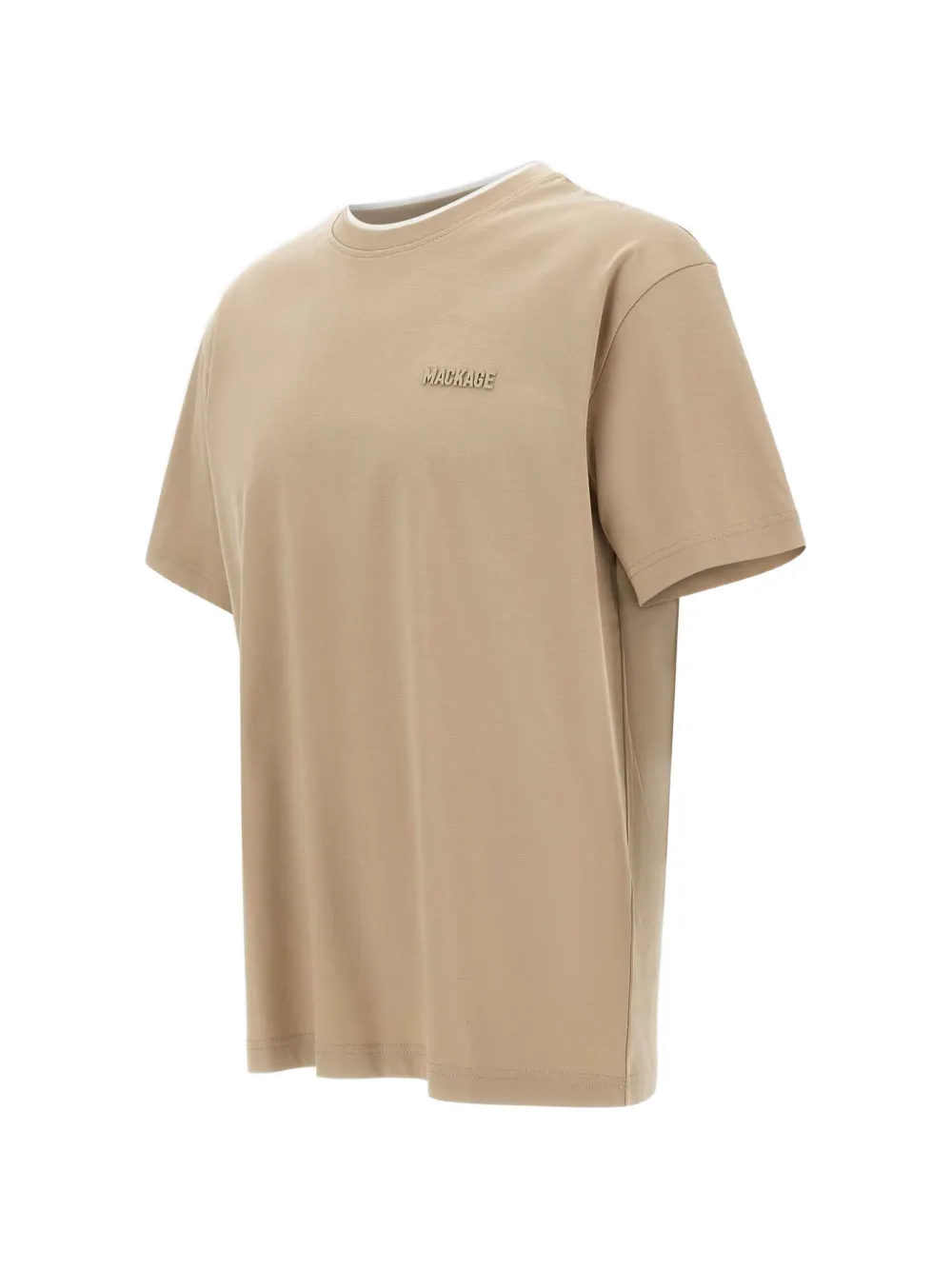  Mackage Logo-appliqué T-shirt - Neutrals 