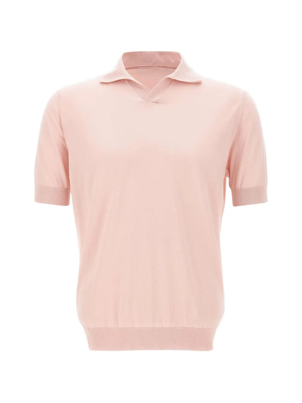Filippo De Laurentiis knitted polo-collar T-shirt - Rosa