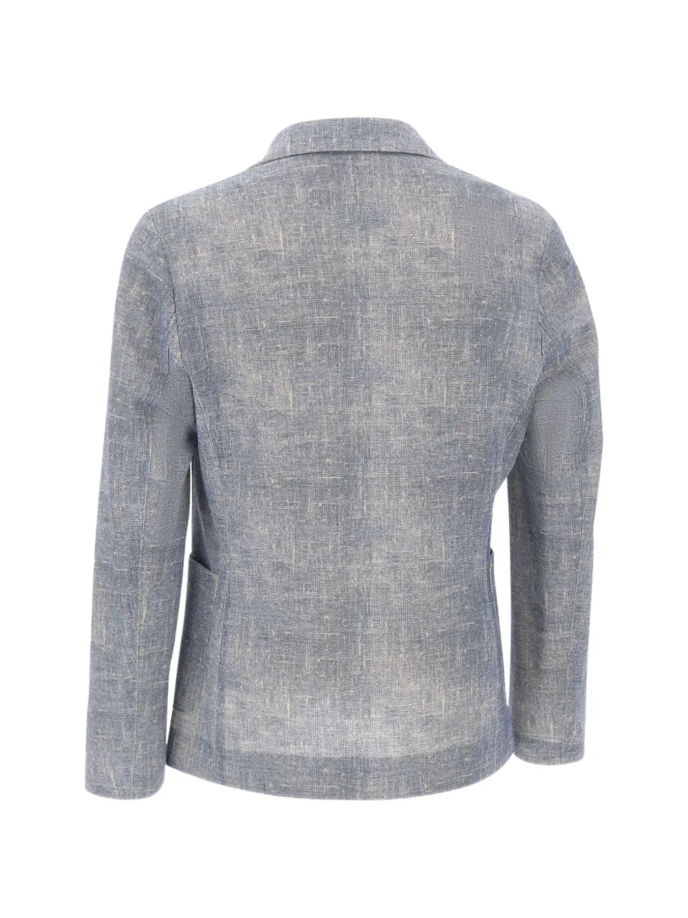  Bob Honeycomb Texture Patch Pocket Blazer - Blue 