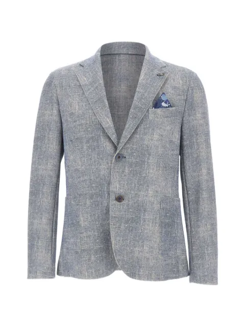 BOB honeycomb texture patch pocket blazer