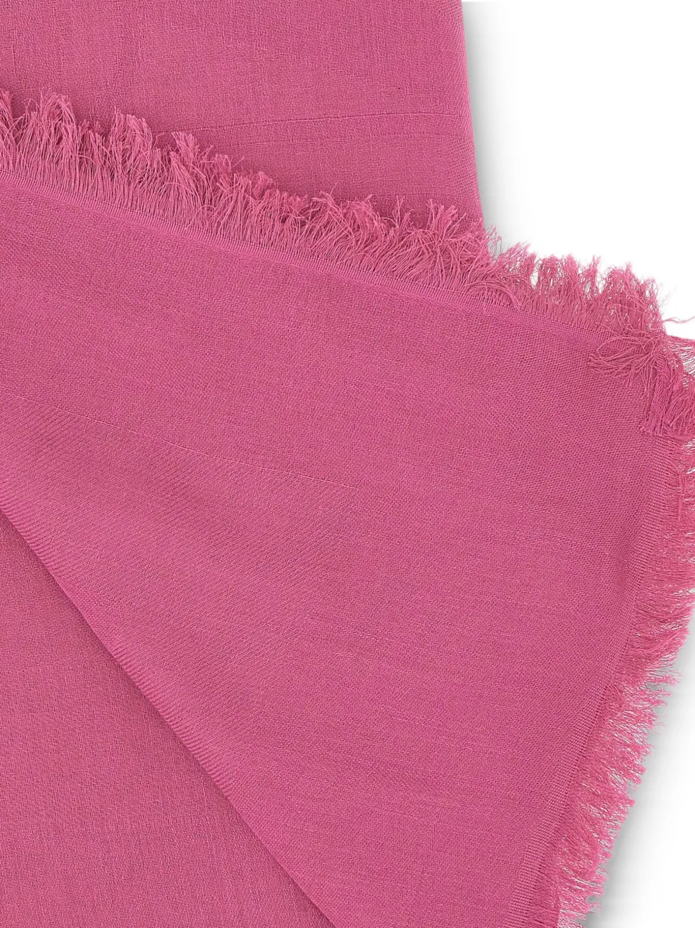 Max Mara Sjaal met franje afwerking en jacquard Roze