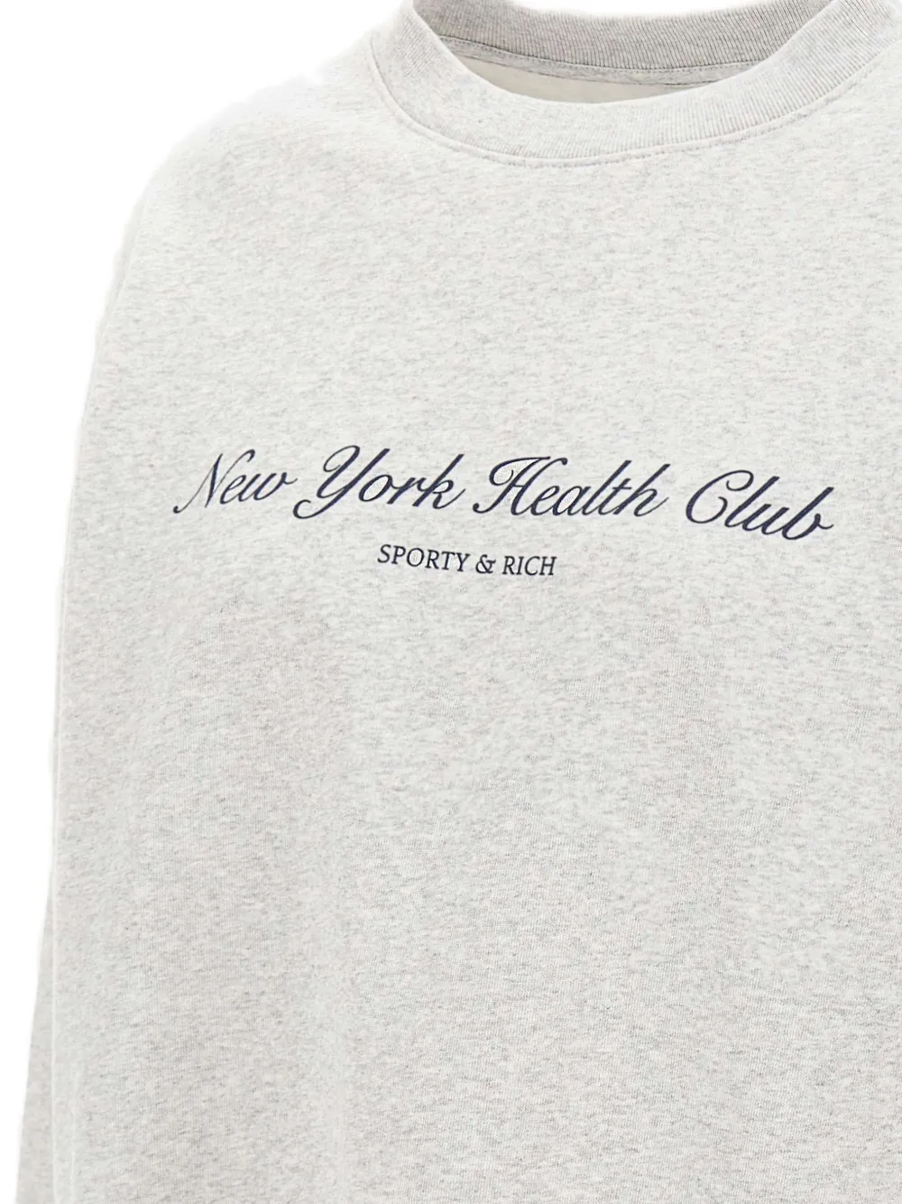 Sporty & Rich NY Health Club sweater met print Grijs