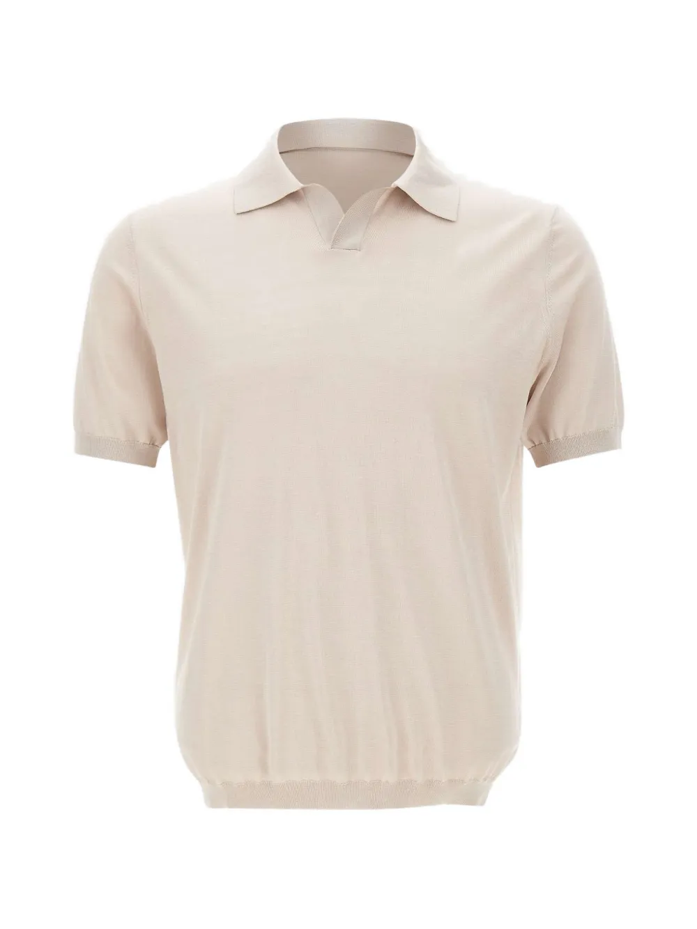 Kangra ribbed V-neck T-shirt - Toni neutri