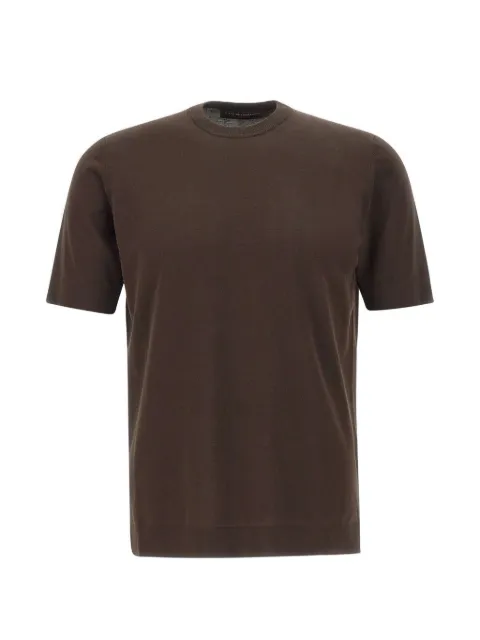 Filippo De Laurentiis ribbed short-sleeve T-shirt