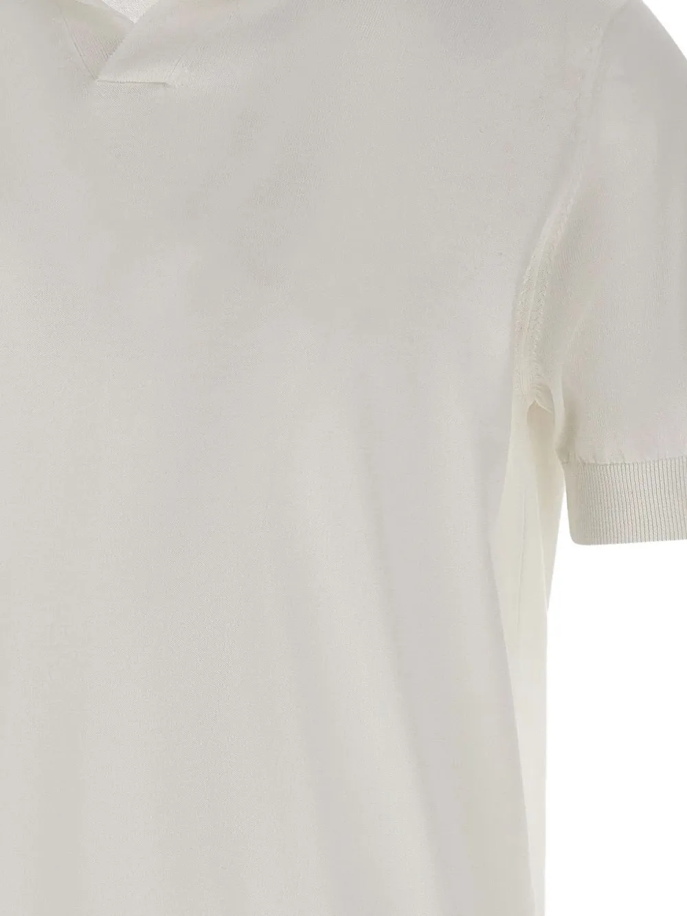 Filippo De Laurentiis Geribbeld T-shirt Wit