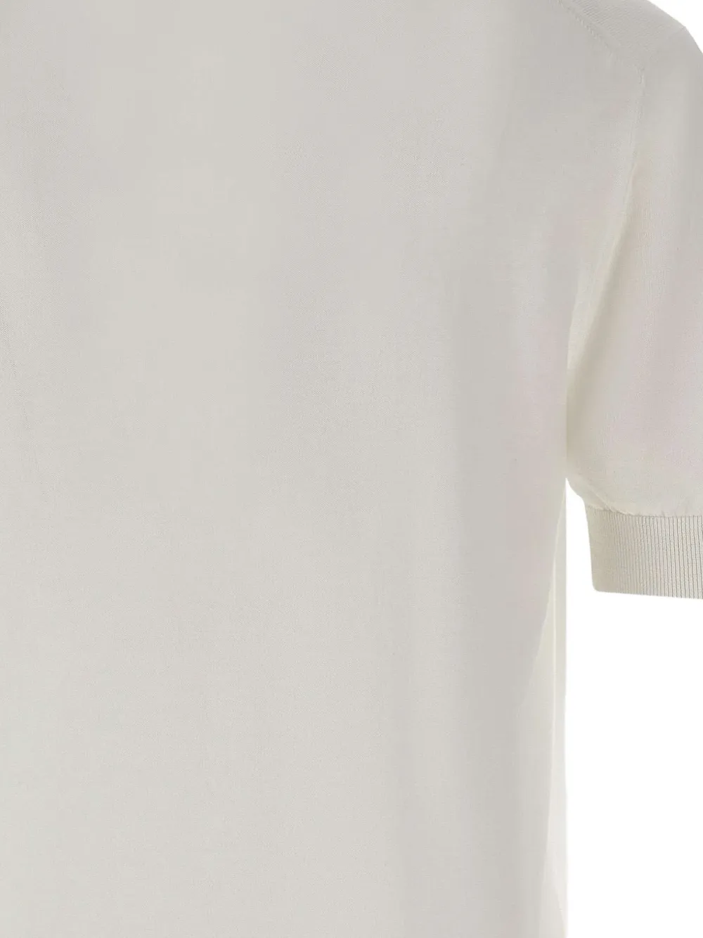 Filippo De Laurentiis Geribbeld T-shirt Wit
