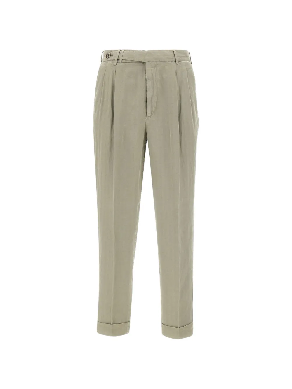 Pt Torino Buttoned Flap-pockets Trousers In Green