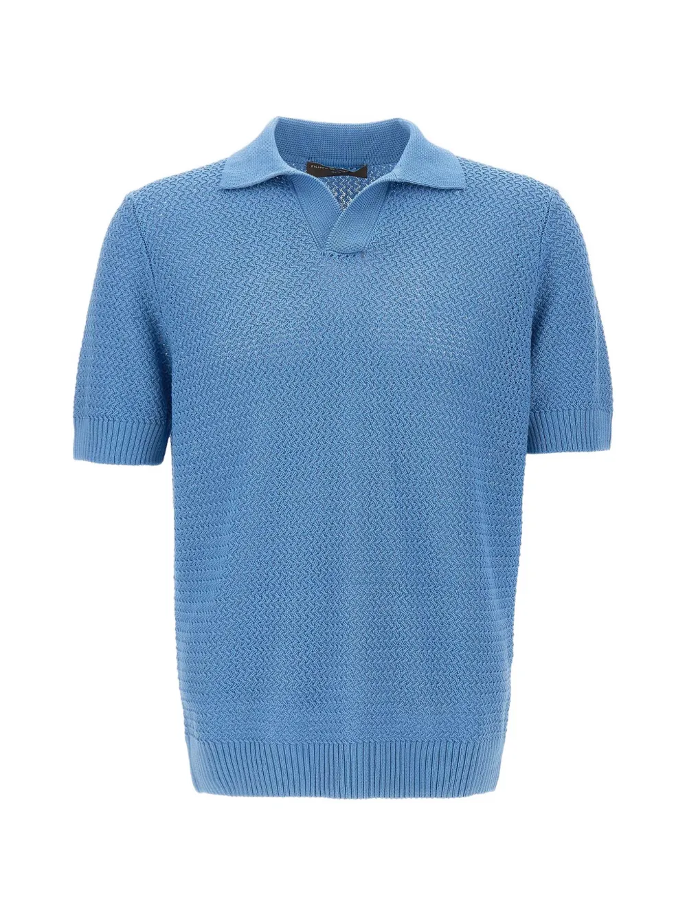 Filippo De Laurentiis textured T-shirt - Blu