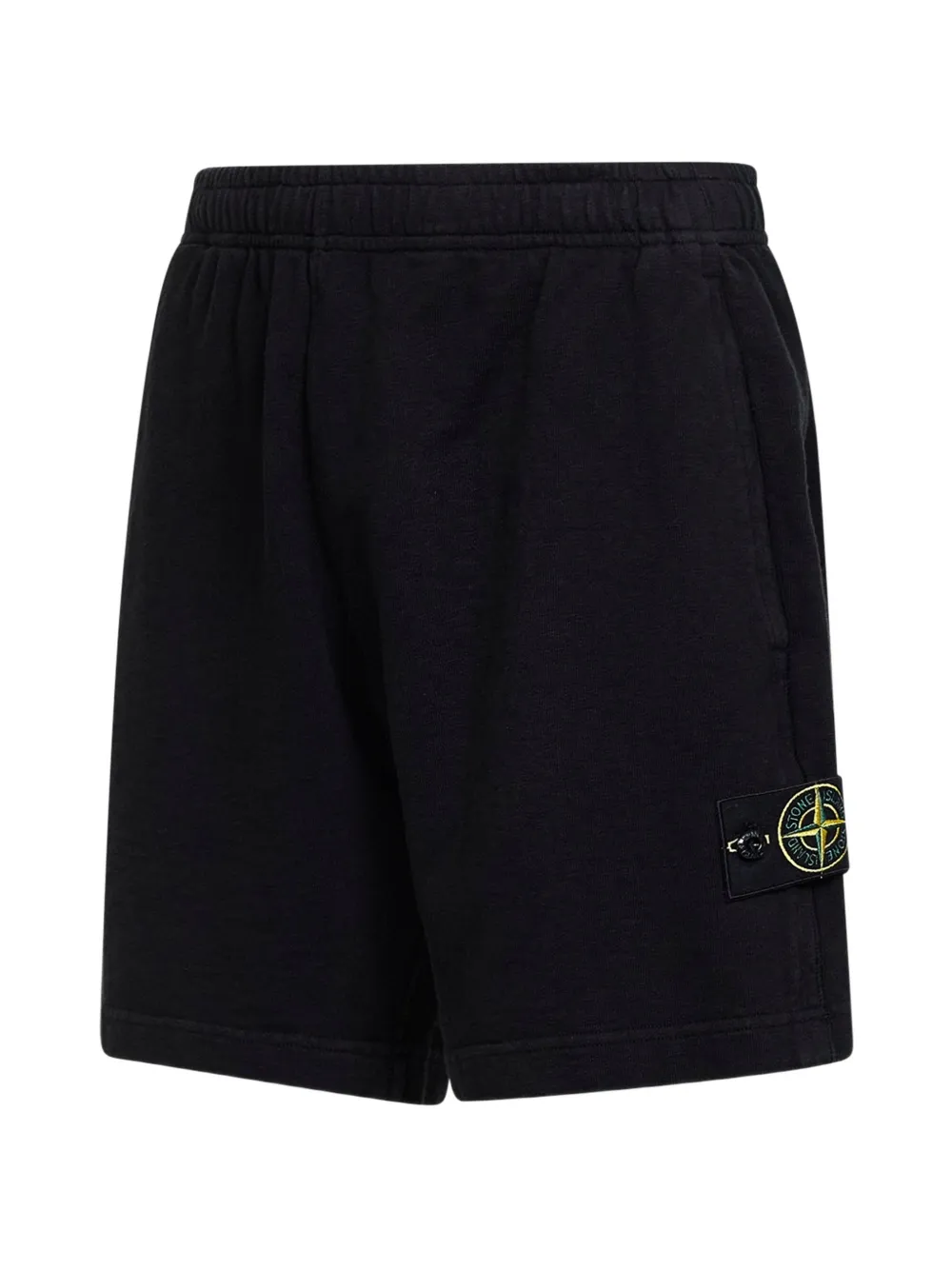 Stone Island Shorts met logopatch Zwart