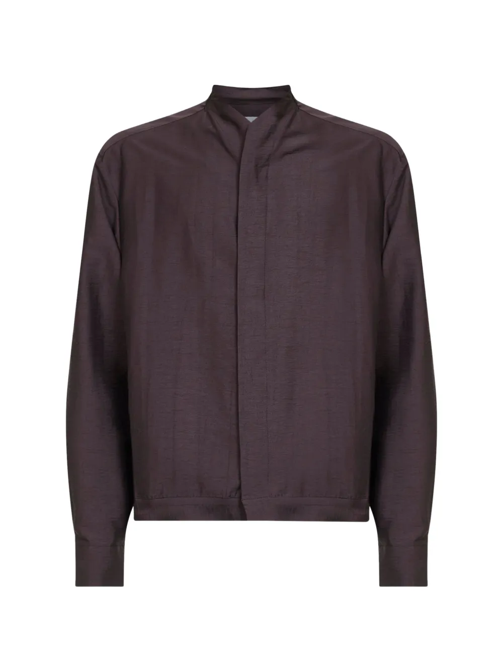 Costumein Base Buttoned Shirt Jacket In Brown