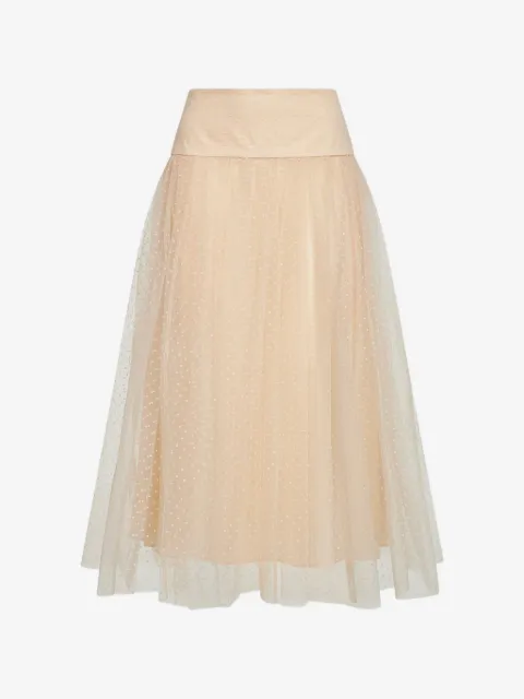 ZIMMERMANN gathered flared midi skirt