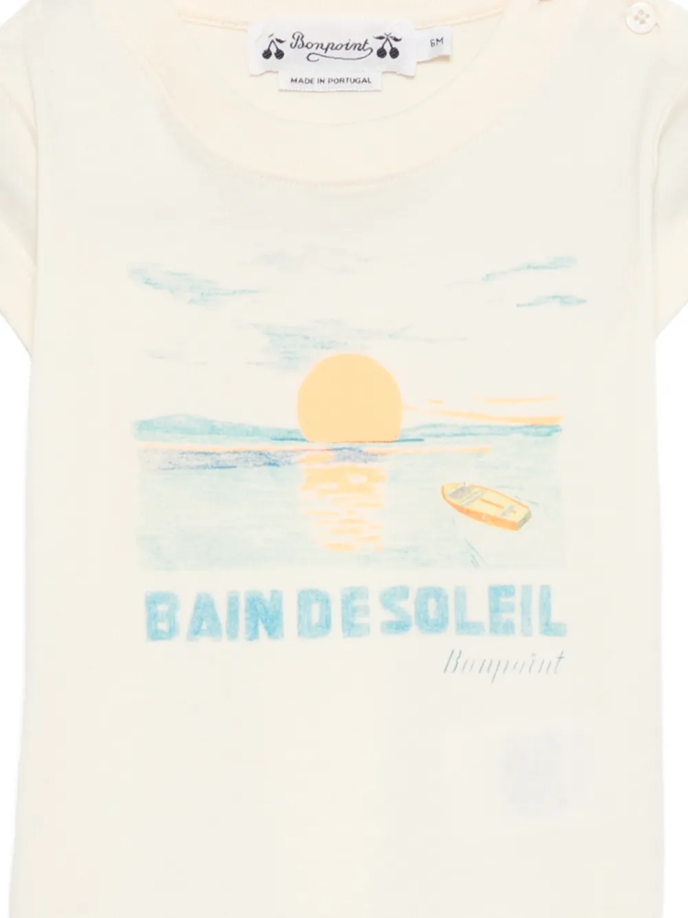 Bonpoint Grafisch T-shirt Beige