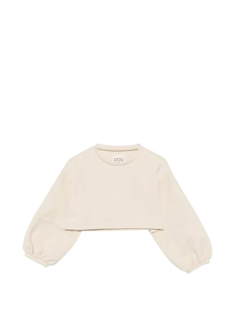 Douuod Kids logo crew-neck sweatshirt - Toni neutri