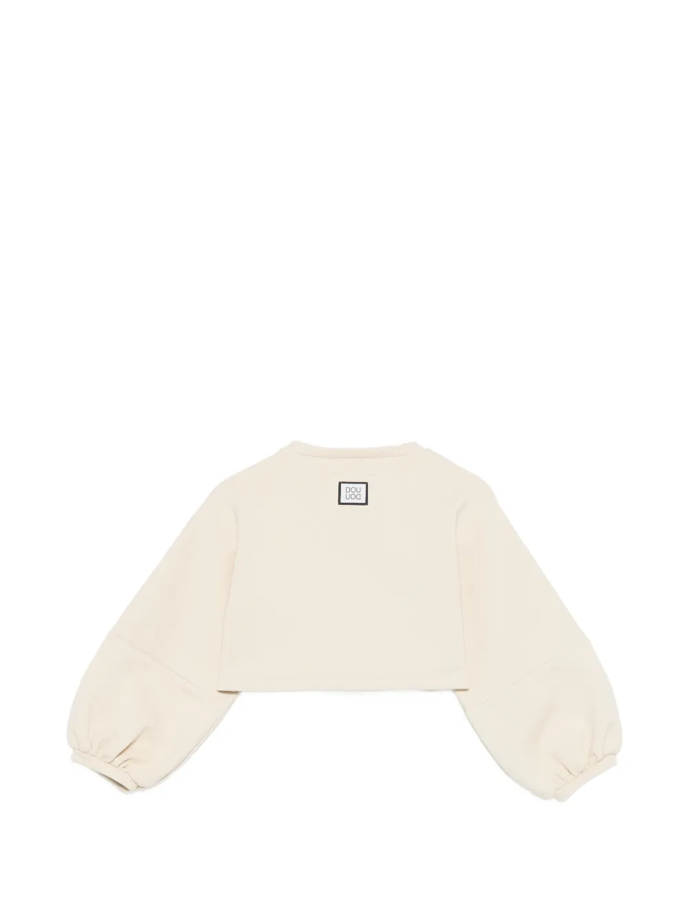  Douuod Kids Logo Crew-neck Sweatshirt - Neutrals 