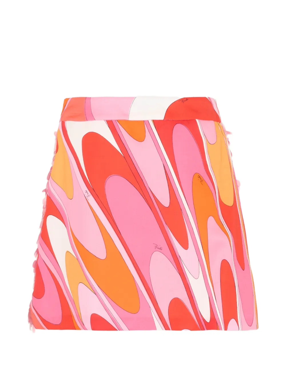 Pucci Junior Sequin-panelled Mini Skirt In Multi