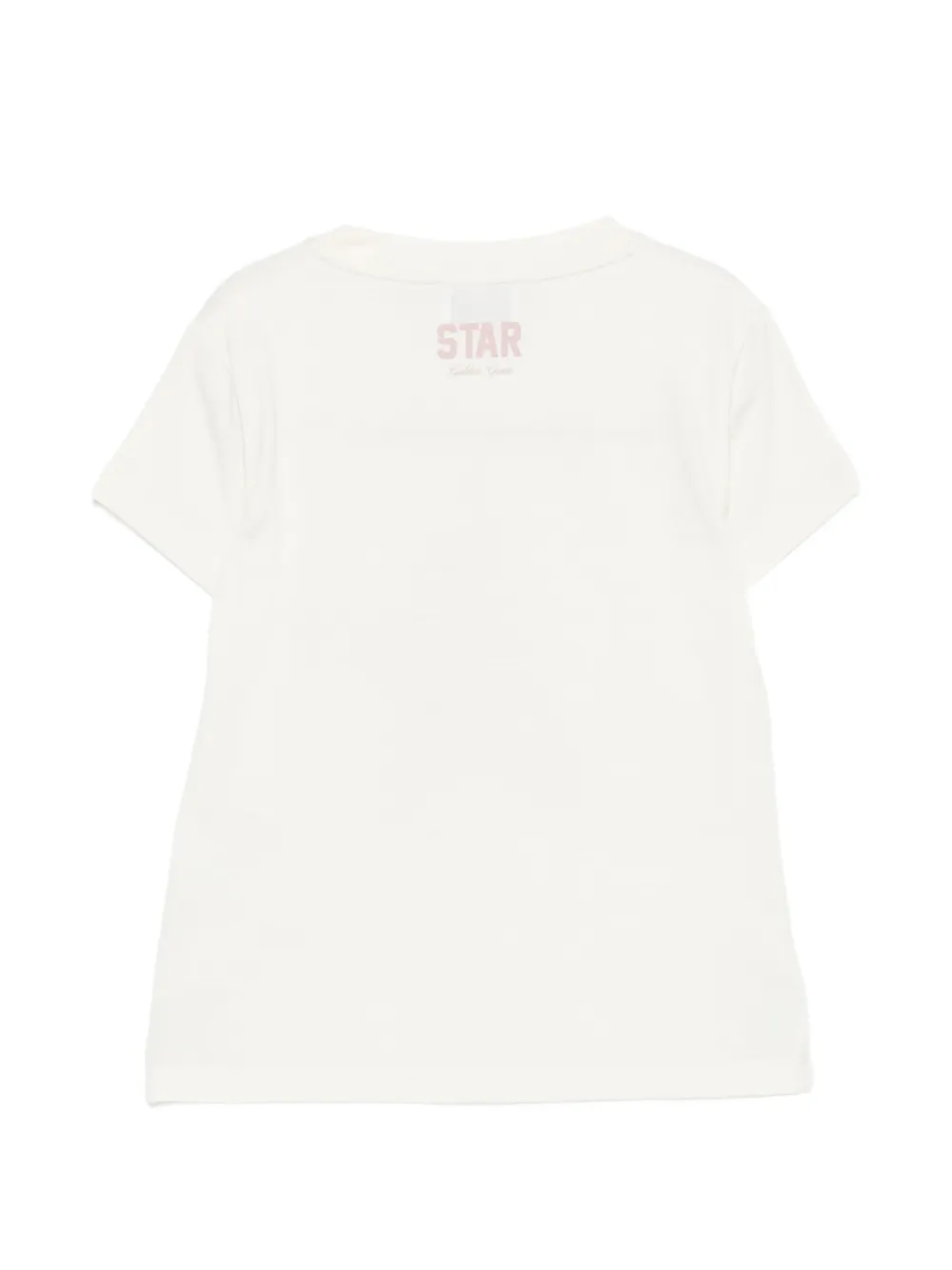Golden Goose Kids T-shirt met ronde hals Beige