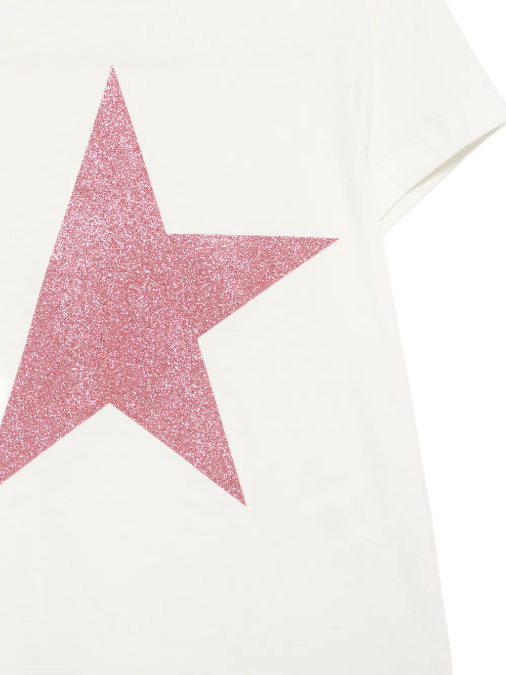 Golden Goose Kids T-shirt met ronde hals Beige