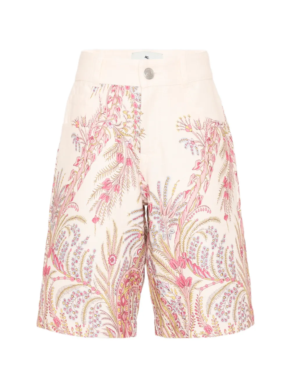 Etro Floral-print Casual Shorts In Multi