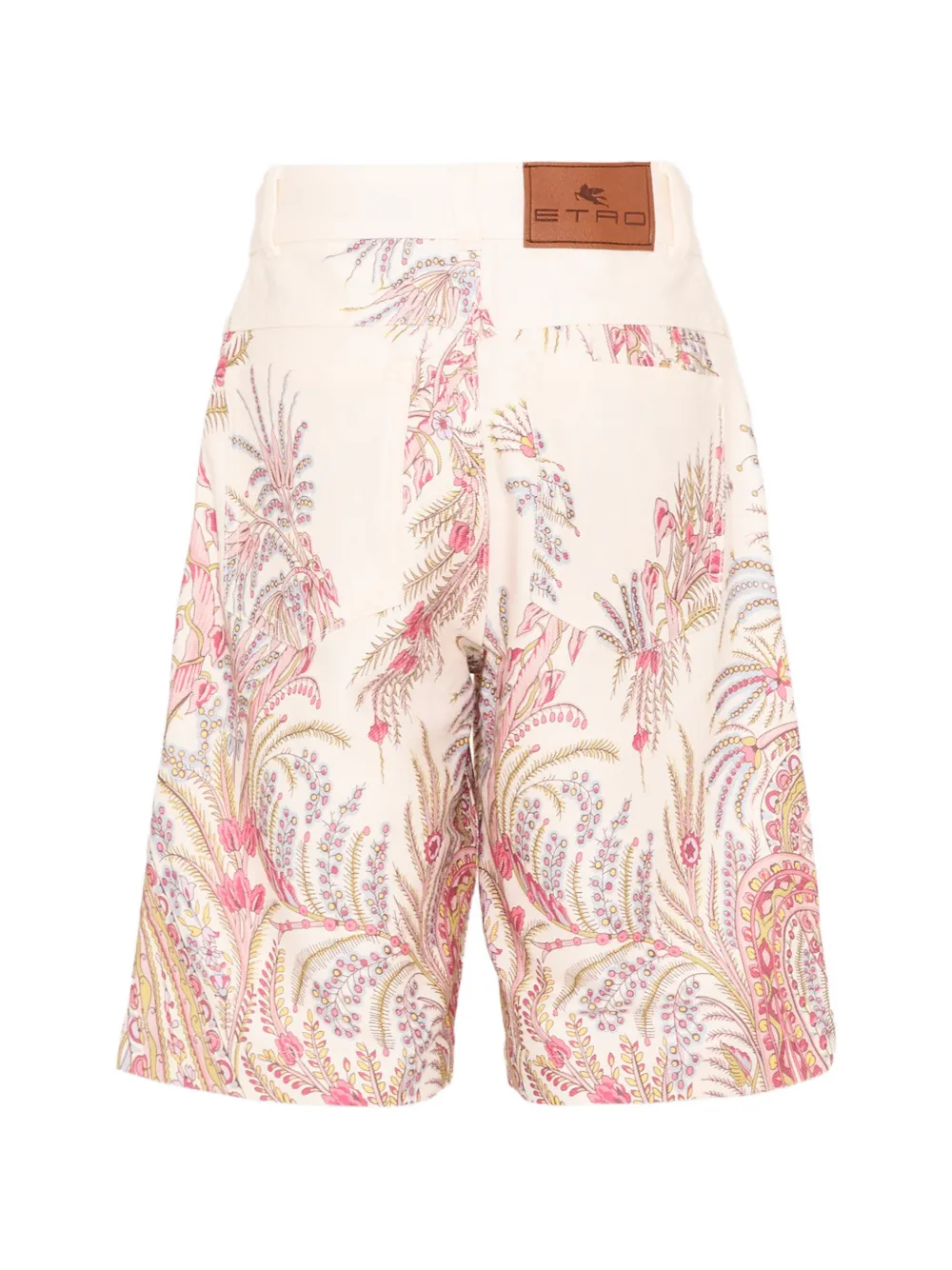 Floral-Print Casual Shorts